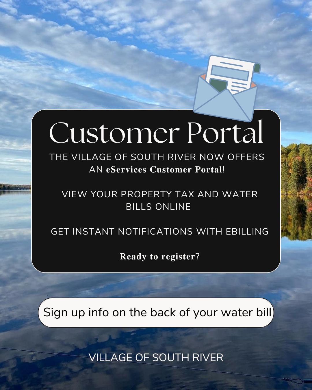 Customer portal sign up